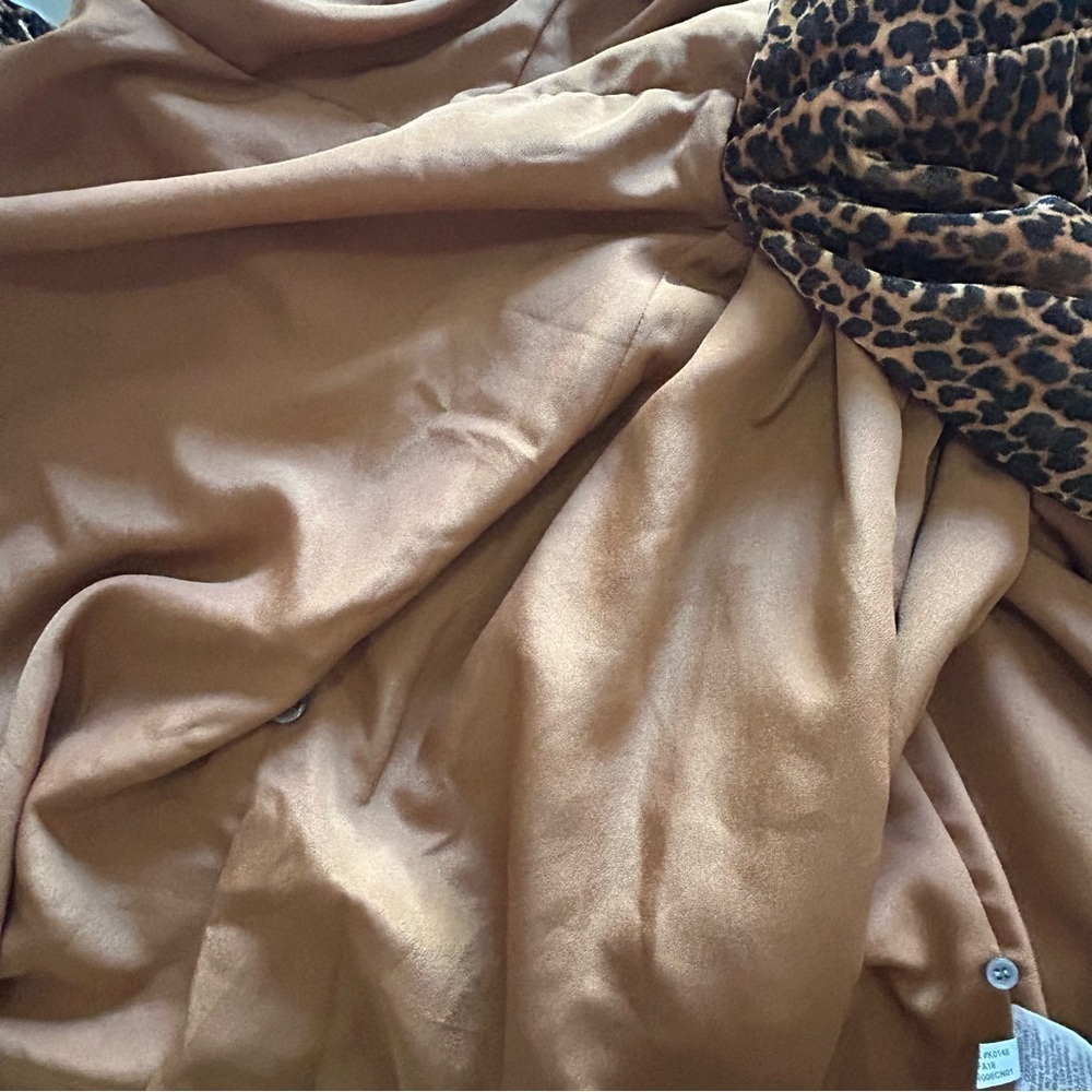 J. CREW Velvet Leopard Print Wrap Dress Size 0 - Picture 8 of 8